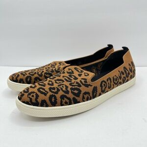 Vince Camuto Women’s Size 9 Cabreli Knit Slip-on Leopard Print Sneakers Casual